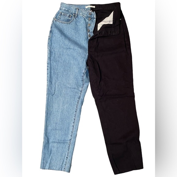 PacSun Denim - PacSun High Rise Two Tone Straight Jeans